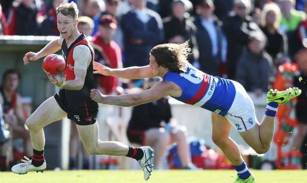 20170927_Hind_H.jpg Nick Hind was an influential player for the Bombers throughout 2017. - Heath Hocking,Craig Bird,Essendon,Essendon Bombers,Kobe Mutch